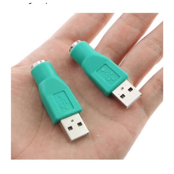 2pcs PS/2 Female to USB Male Converter USB to PS2 Adapter - Picture 3 of 3